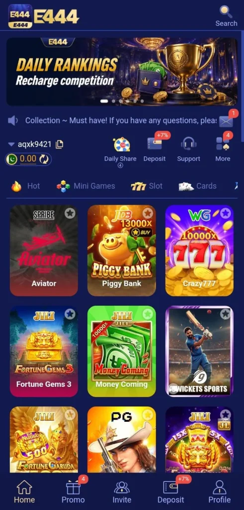 e444 game
